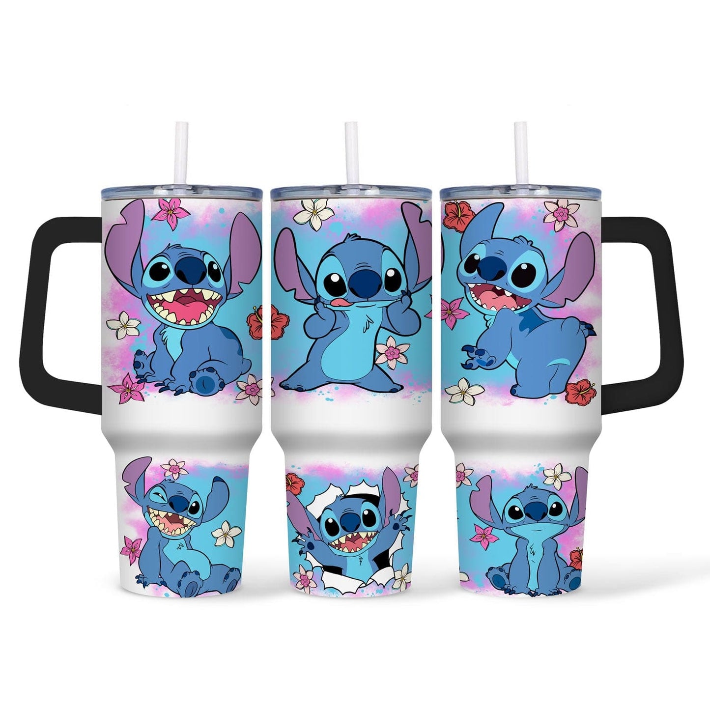 Mijn winkel Schattige Stitch Thermosbeker 40oz – Herbruikbare Drinkbeker met Rietje