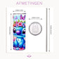 Mijn winkel Stitch Bloemen Tumbler 600ml – Met Deksel & Herbruikbaar Metalen Rietje – Vroli