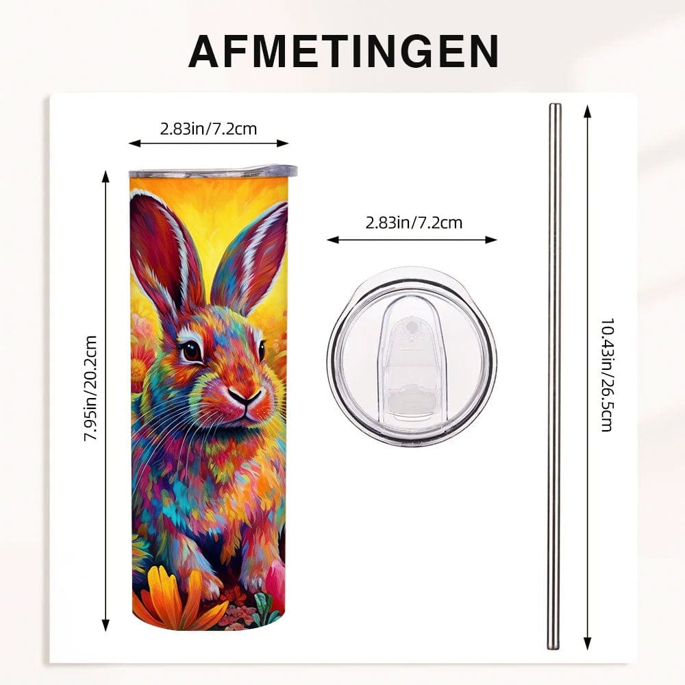 Mijn winkel Tumbler met Schattig Konijn