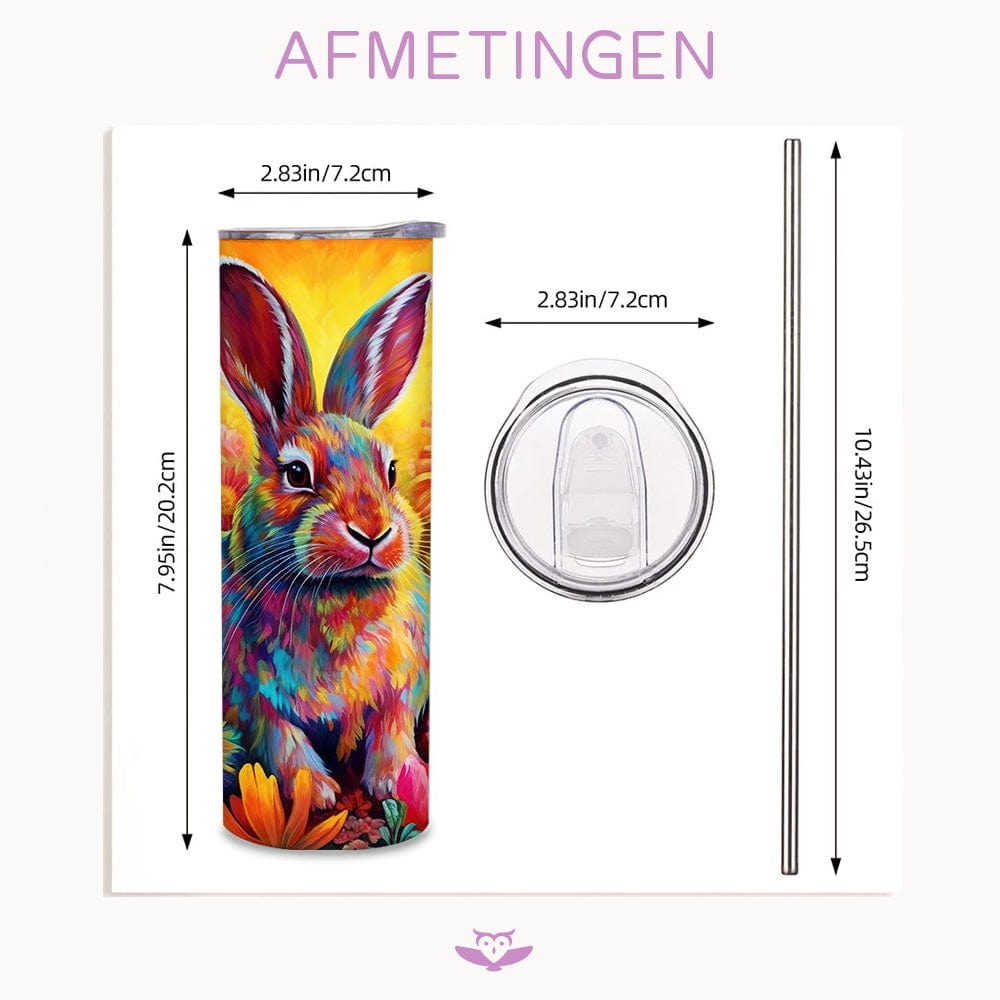Mijn winkel Tumbler met Schattig Konijn