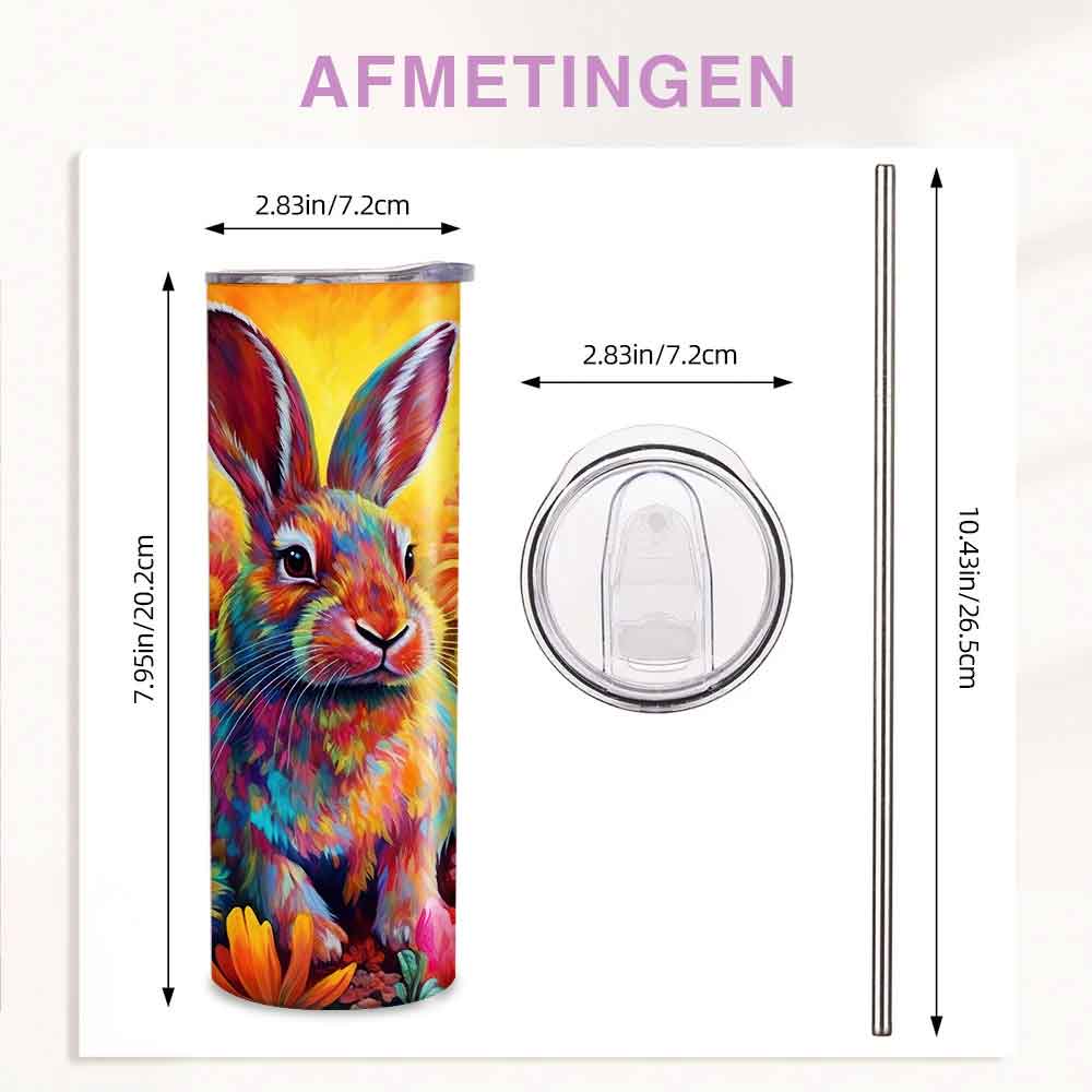 Mijn winkel Tumbler met Schattig Konijn