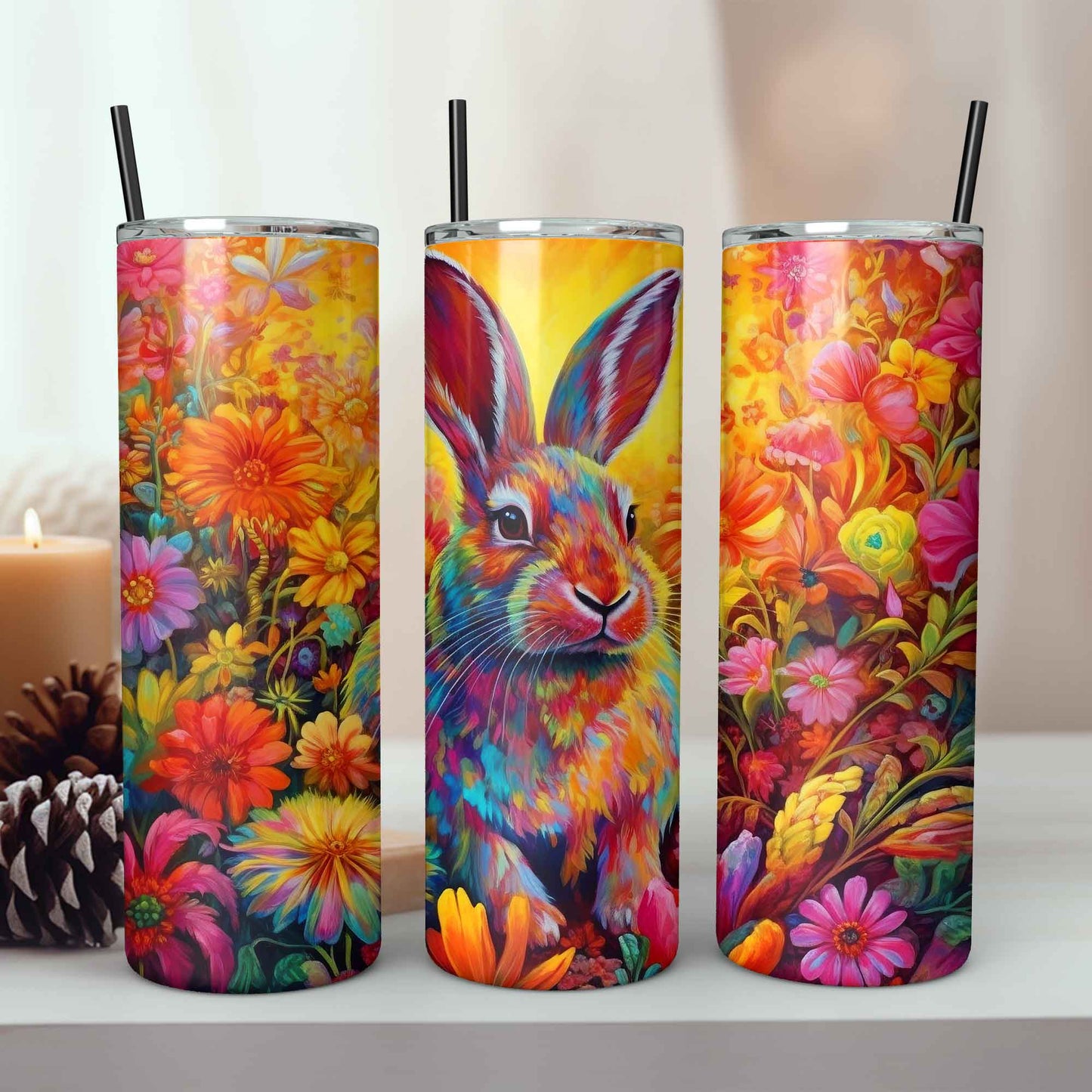 Mijn winkel Tumbler met Schattig Konijn