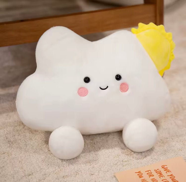 Mijn winkel Wolk Kawaii Knuffel – Zacht Pluche Kussen 35 cm - Diverse soorten