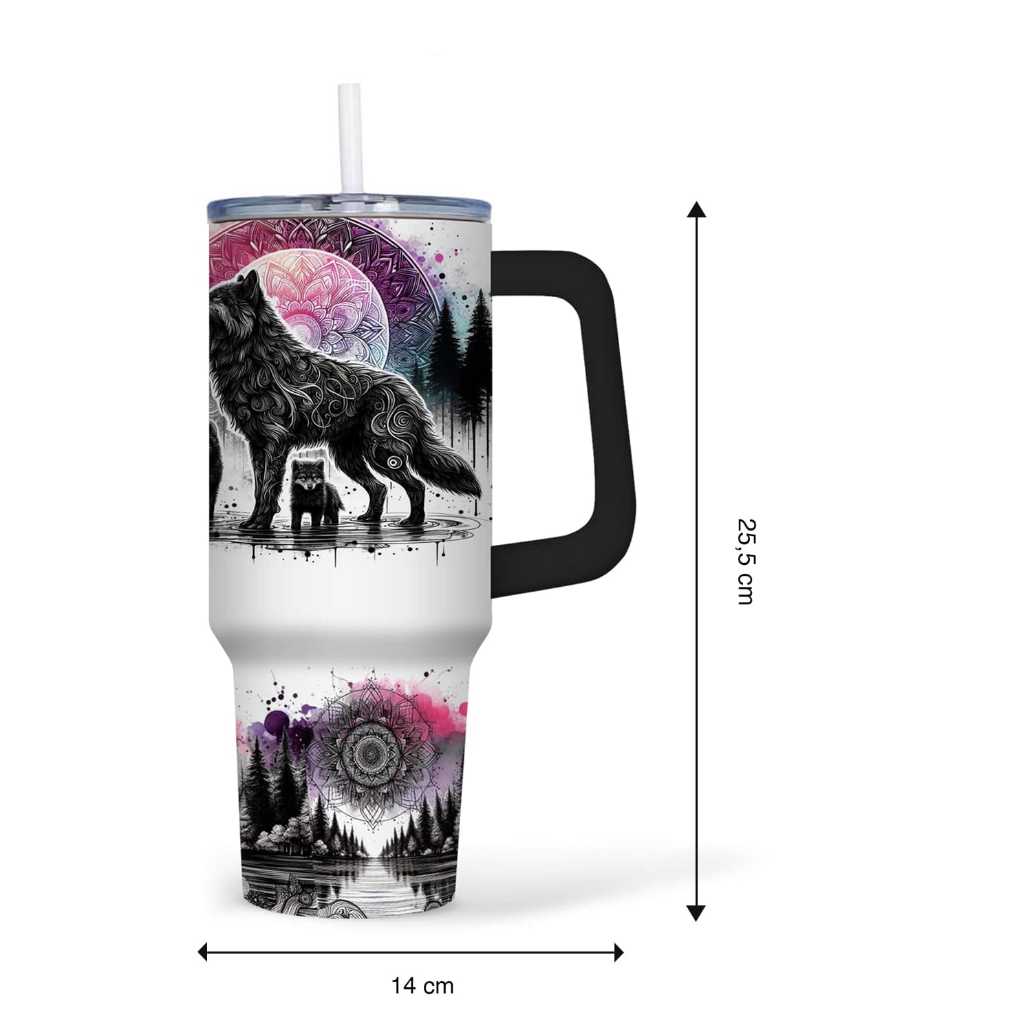 Mijn winkel Wolven - Tumbler - 40oz - RVS Thermosbeker