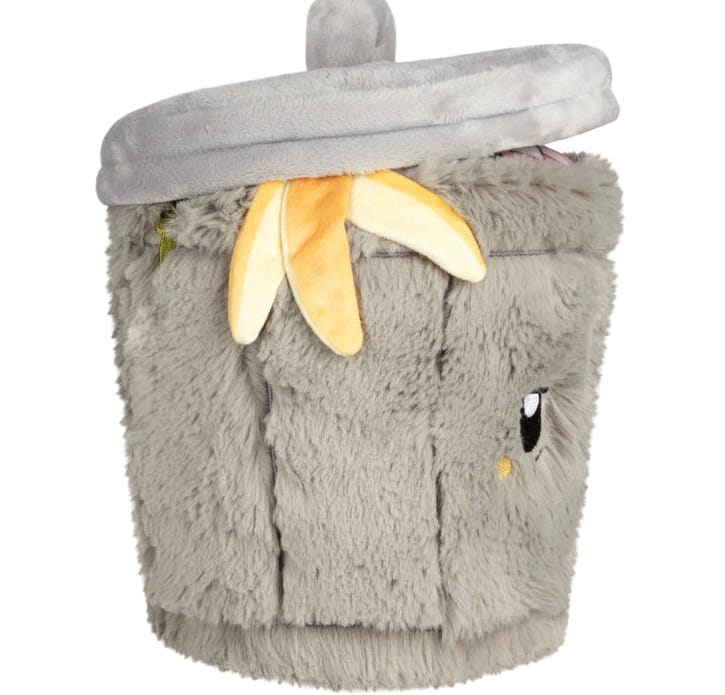 Mini Squishable® prullenbak knuffel