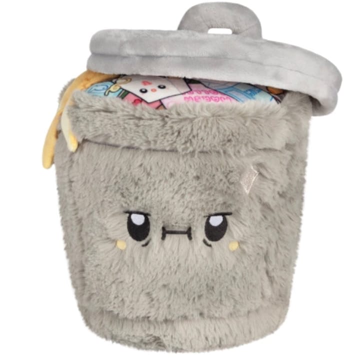 Mini Squishable® prullenbak knuffel