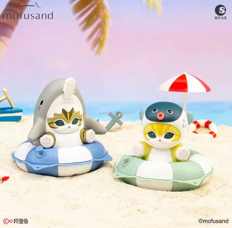 Mofusand Marine Zwemband Series Blind Box – Kawaii Kat Mystery Box Figuur – Collectible Stempel Speelgoed