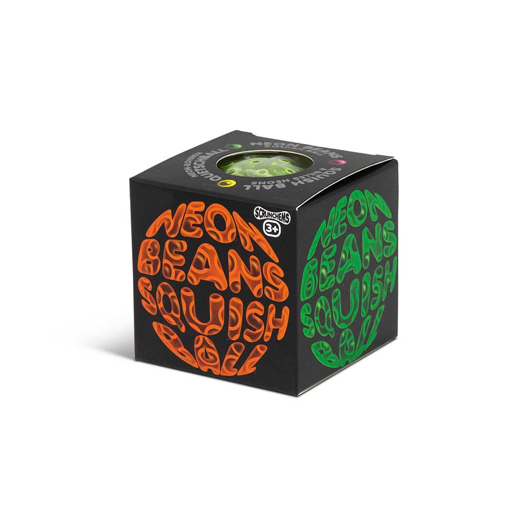 Neon Beans Squish Ball 6 cm – Anti Stress Bal – Sensorisch Friemelspeelgoed