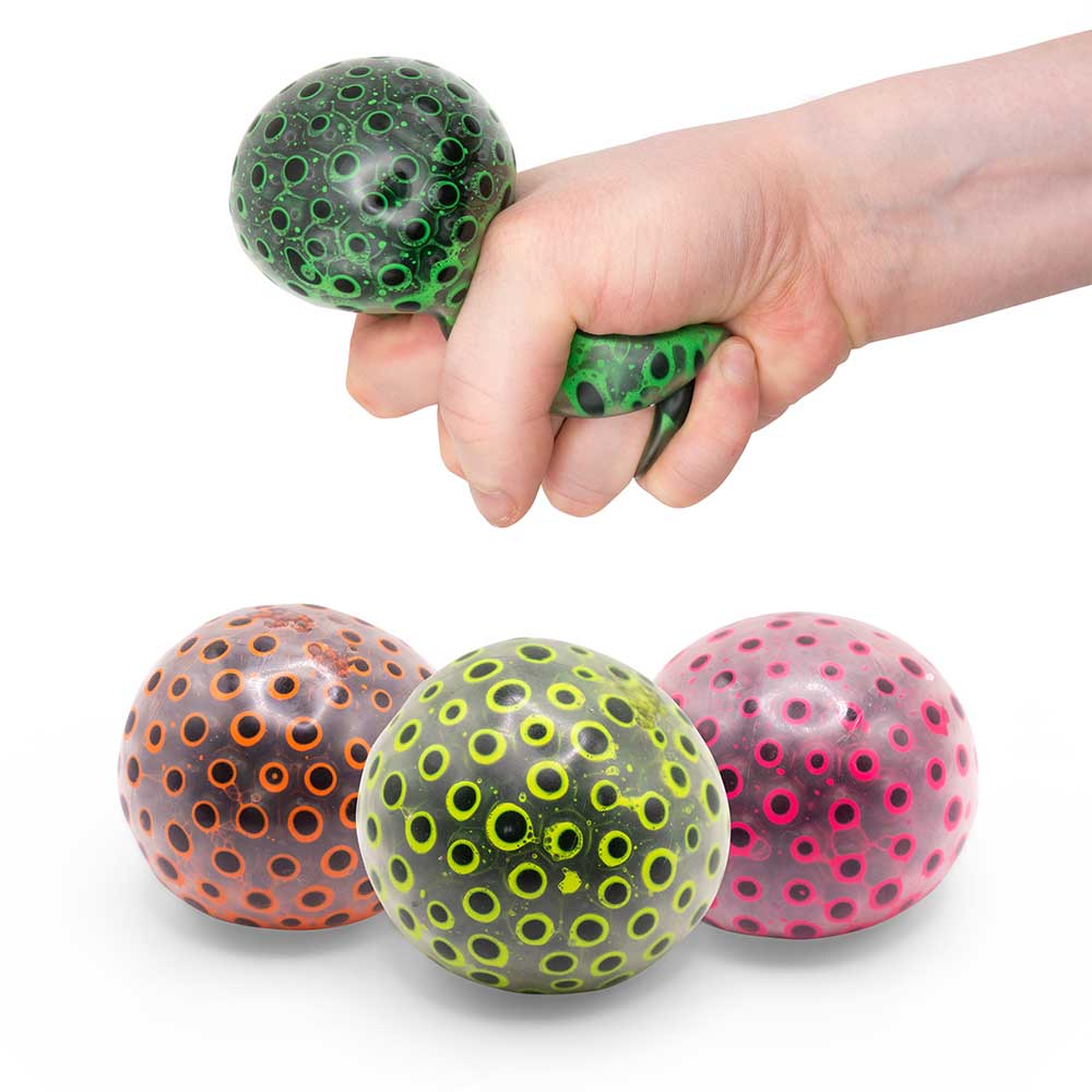 Neon Beans Squish Ball 6 cm – Anti Stress Bal – Sensorisch Friemelspeelgoed