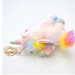 Pluche Eenhoorn Sleutelhanger 12 cm in Regenboogkleuren