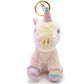 Pluche Eenhoorn Sleutelhanger 12 cm in Regenboogkleuren