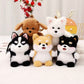 Puppy Hond Tashanger 15 cm – Schnauzer Husky Corgi Shiba Inu – Kawaii Knuffel Sleutelhanger & Rugzak Accessoire