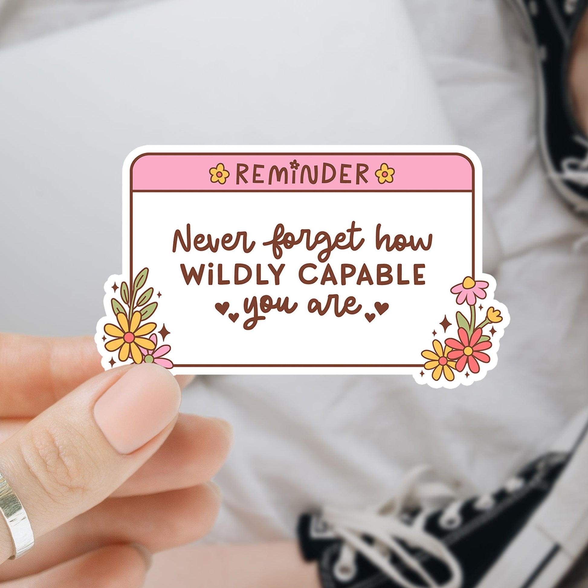 Reminder waterdichte vinyl sticker