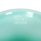 You Are So Loved Happy Face Mok 400 ml – Mok met Positieve Tekst – Koffiemok met Smiley – Cadeau voor Vrouw, Vriendin of Beste Vriend Creasowl