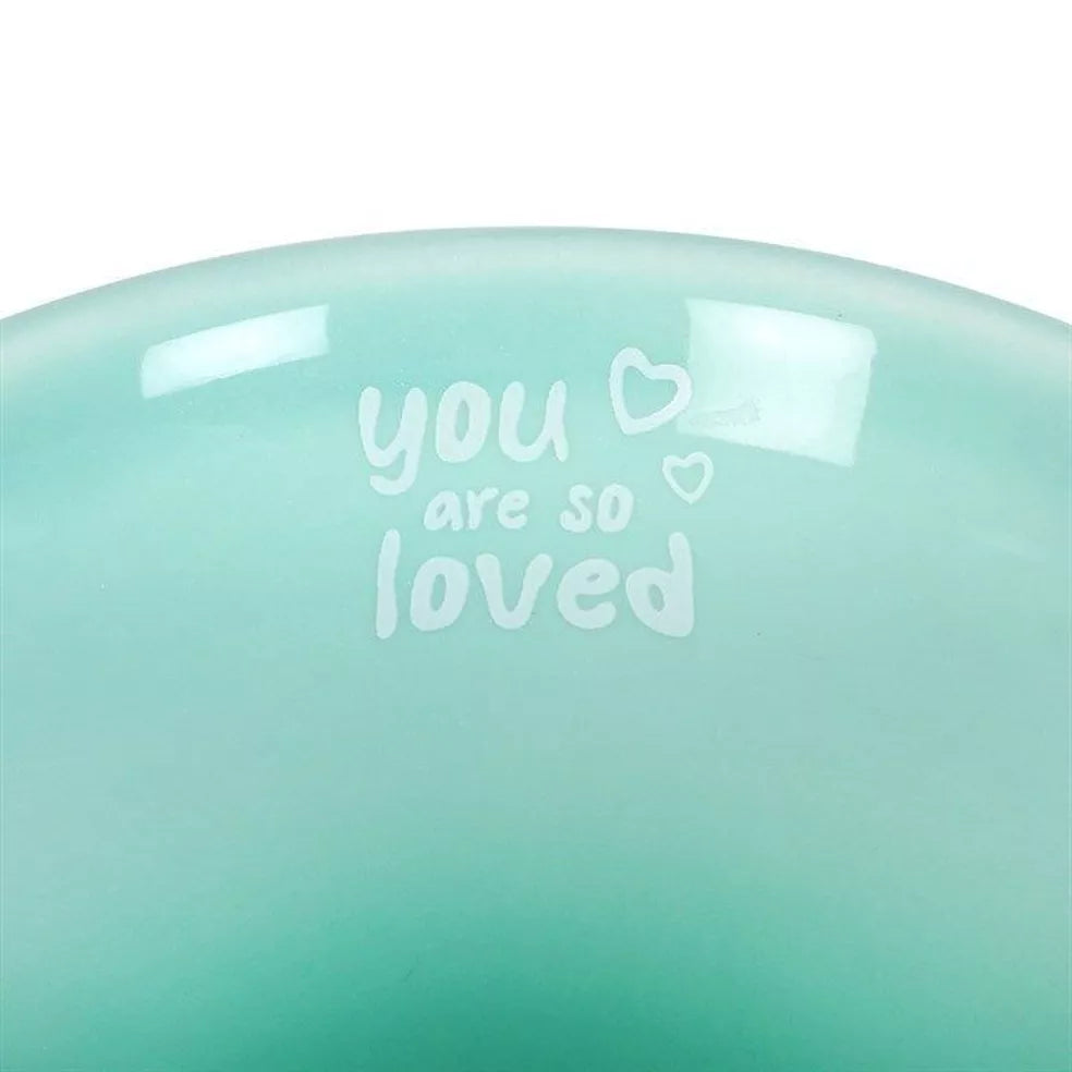 You Are So Loved Happy Face Mok 400 ml – Mok met Positieve Tekst – Koffiemok met Smiley – Cadeau voor Vrouw, Vriendin of Beste Vriend Creasowl