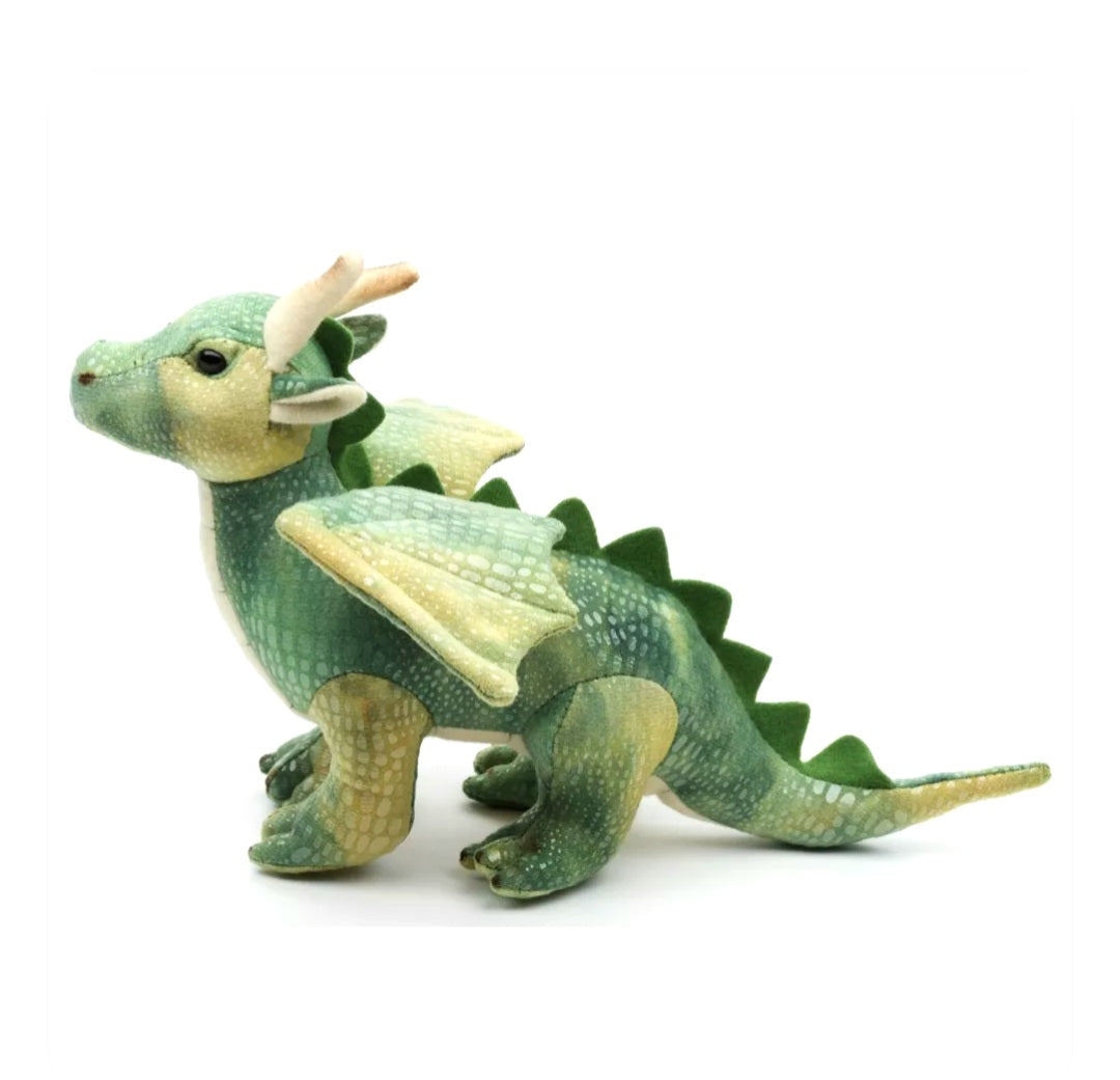 Groene Draak Knuffel 26 cm – Fantasy Pluche Draak – Sprookjes Dier Knuffel – Legend & Fairy Tale Plush – Cadeau voor Kinderen Creasowl