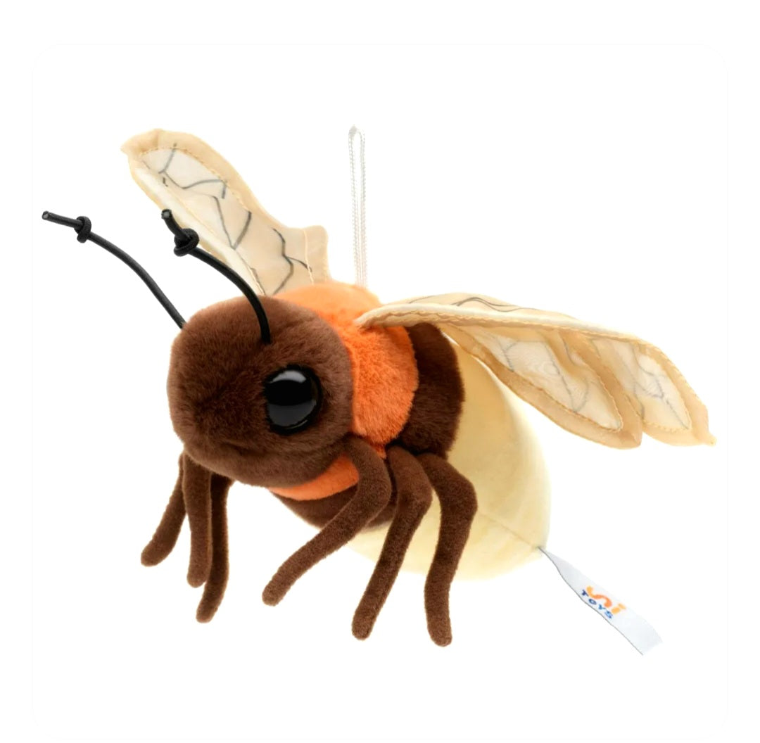 Glow in the Dark Vuurvlieg Knuffel 17 cm – Fluorescerende Pluche Insect Knuffel – Lichtgevende Knuffel – Cadeau voor Kinderen Creasowl