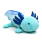 Uni-Toys Axolotl Knuffel Lichtblauw 32 cm – Glow in the Dark Pluche Axolotl – Fluorescerende Knuffel – Waterdier Pluche – Cadeau voor Kinderen Creasowl