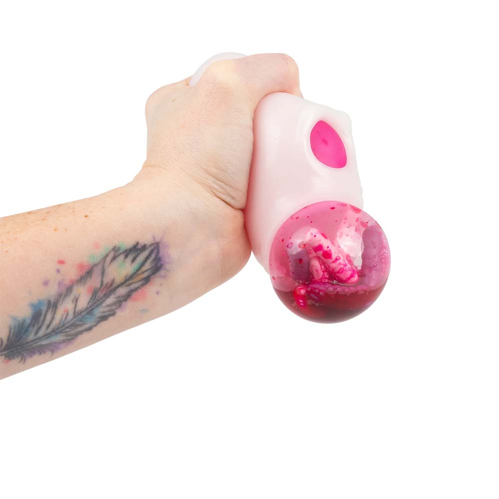 Squeezy Skull Horror 6 cm – Knijpbare Schedel Stressbal – Sensorisch Friemelspeelgoed Creasowl