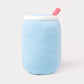 Squeezie Bubble Tea Knuffel Klein Turkoois – Schattige Boba Tea Knuffel Creasowl
