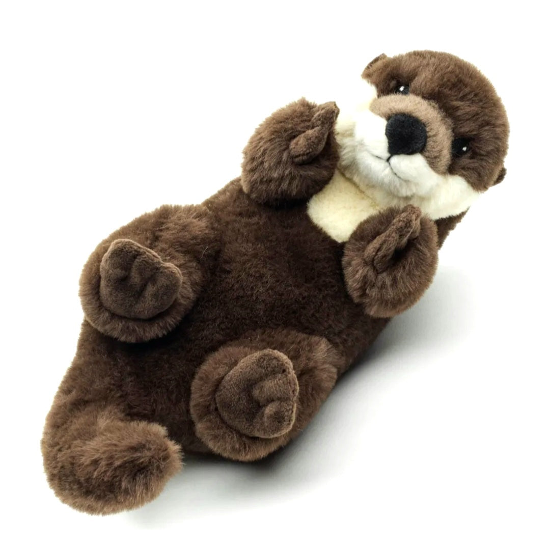 Uni-Toys Eco-Line Otter Knuffel 26 cm – Backswimmer Pluche Otter – 100% Gerecycled Materiaal – Bos- en Waterdier Knuffel – Duurzaam Cadeau Creasowl