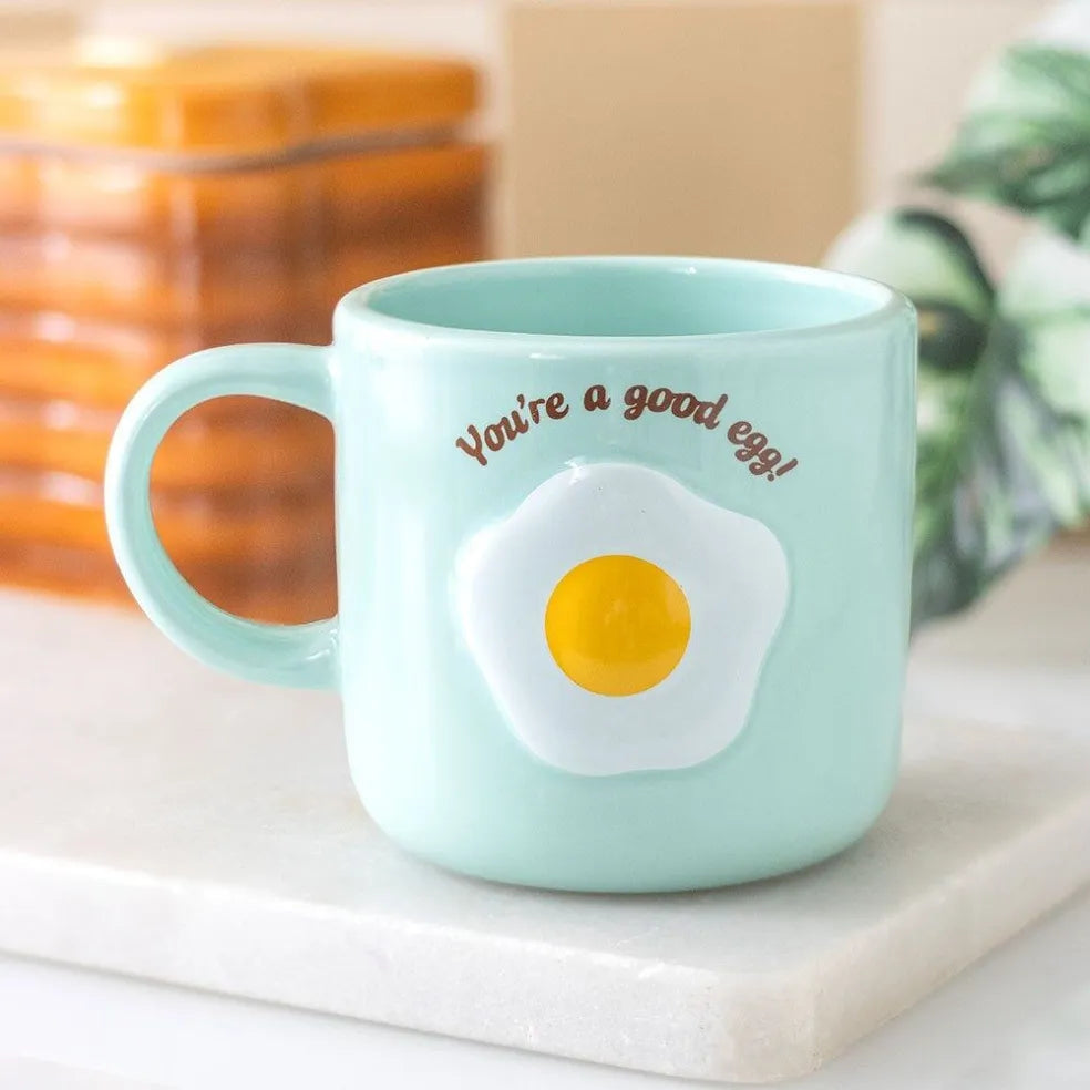 You're a Good Egg Mok 420ml – Mok met Tekst – Grappige Koffiemok – Cadeau voor Vriendin, Collega of Beste Vriend Creasowl