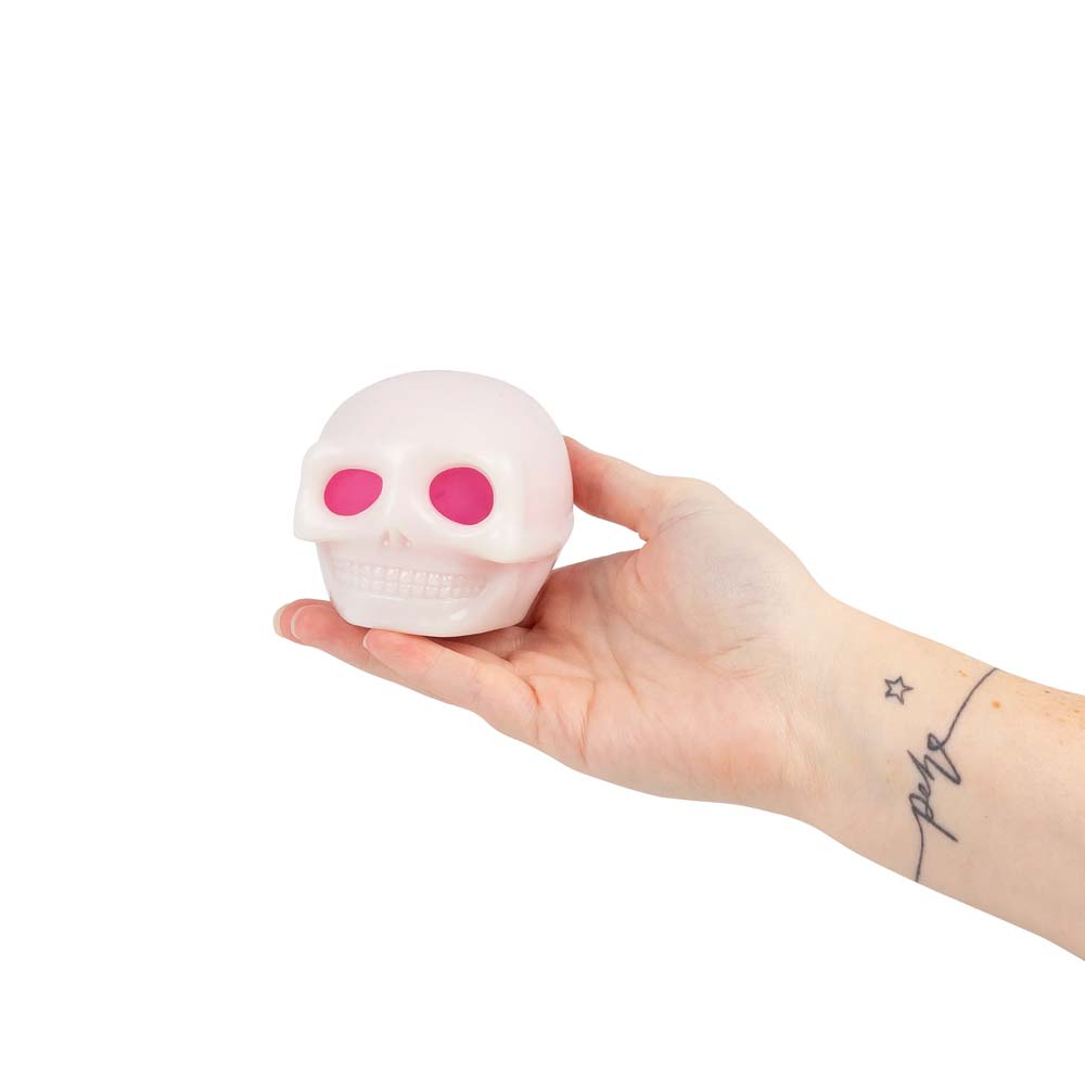 Squeezy Skull Horror 6 cm – Knijpbare Schedel Stressbal – Sensorisch Friemelspeelgoed Creasowl