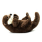 Uni-Toys Eco-Line Otter Knuffel 26 cm – Backswimmer Pluche Otter – 100% Gerecycled Materiaal – Bos- en Waterdier Knuffel – Duurzaam Cadeau Creasowl