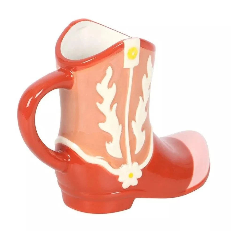 Roze Cowboylaars Mok – Pink Cowboy Boot Shaped Mug