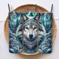 RVS Tumbler 600ml met Wolf Design – Thermosbeker