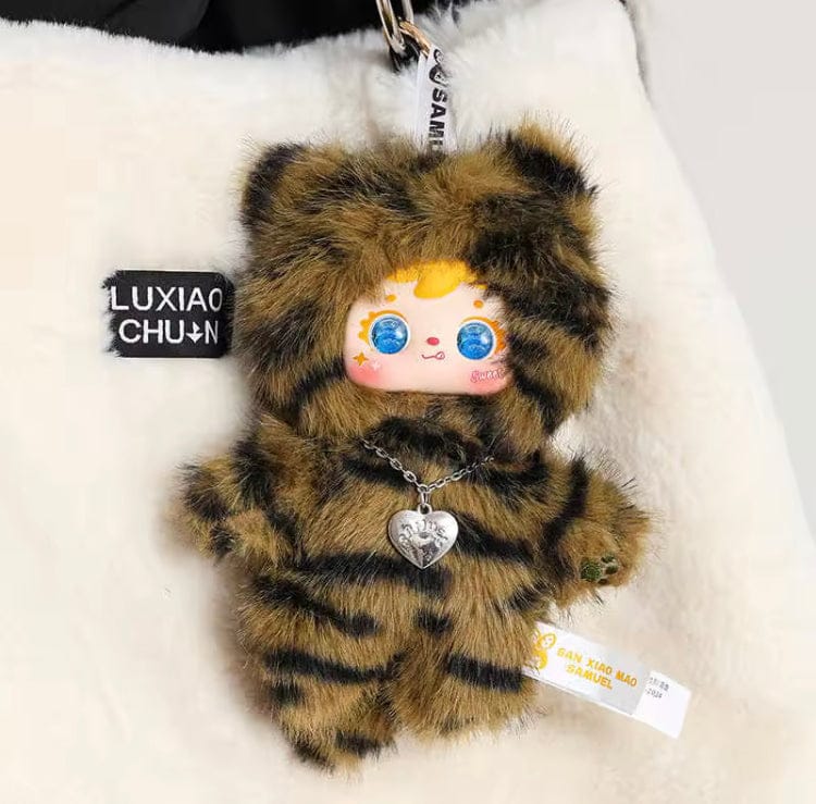 Samuel Meow’s Cool Moment Series Pluche Blind Box – Schattige Cartoon Pop | Tas Hanger, Sleutelhanger & Bureau Decoratie