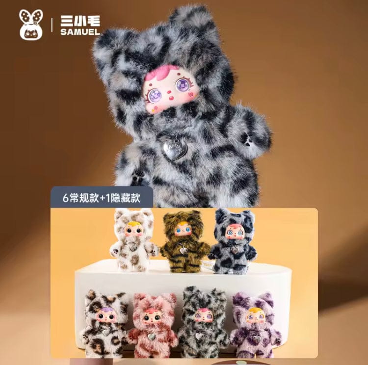 Samuel Meow’s Cool Moment Series Pluche Blind Box – Schattige Cartoon Pop | Tas Hanger, Sleutelhanger & Bureau Decoratie