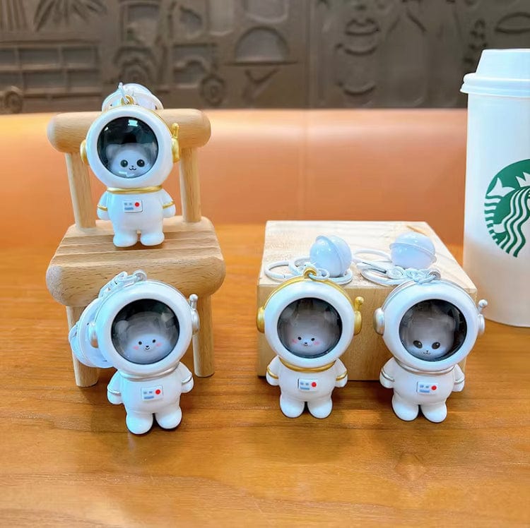 Schattige Astronaut Nachtlamp Sleutelhanger - Beer of Kat