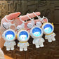 Schattige Astronaut Nachtlamp Sleutelhanger - Beer of Kat