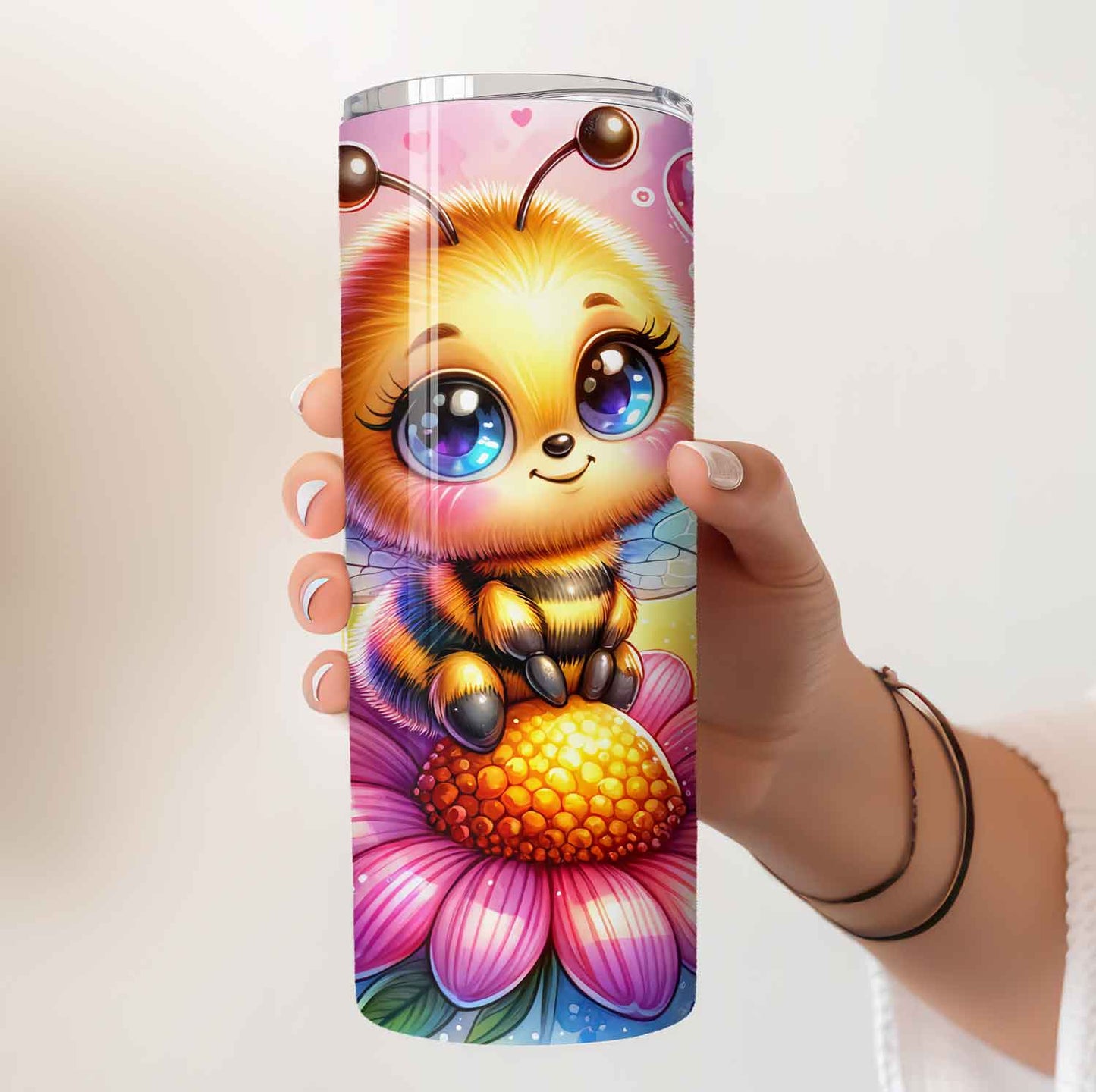 Schattige bij tumbler