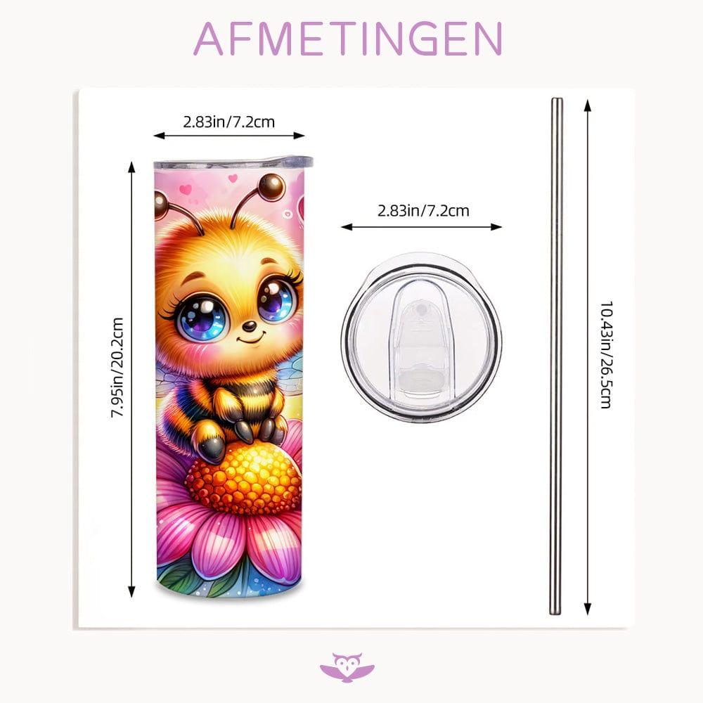 Schattige bij tumbler