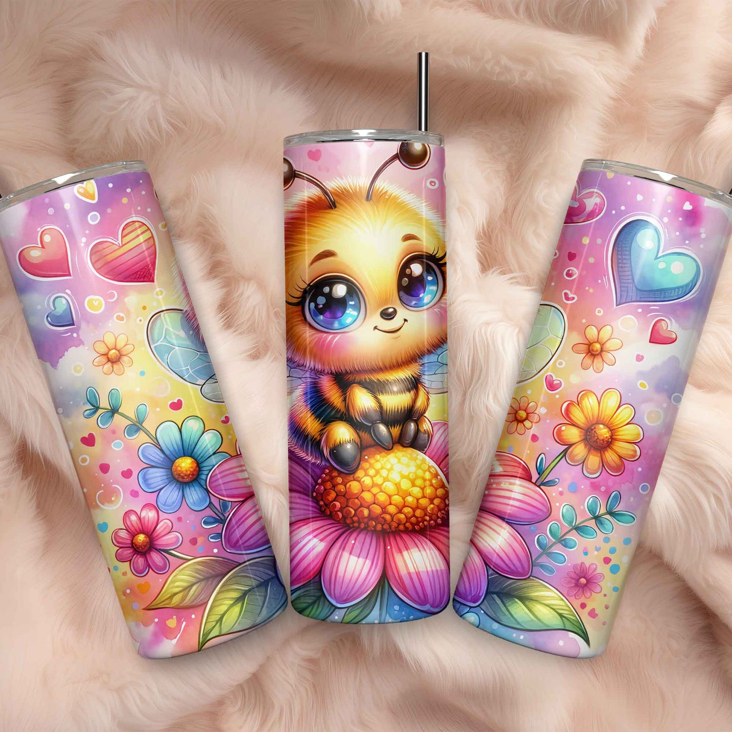 Schattige bij tumbler