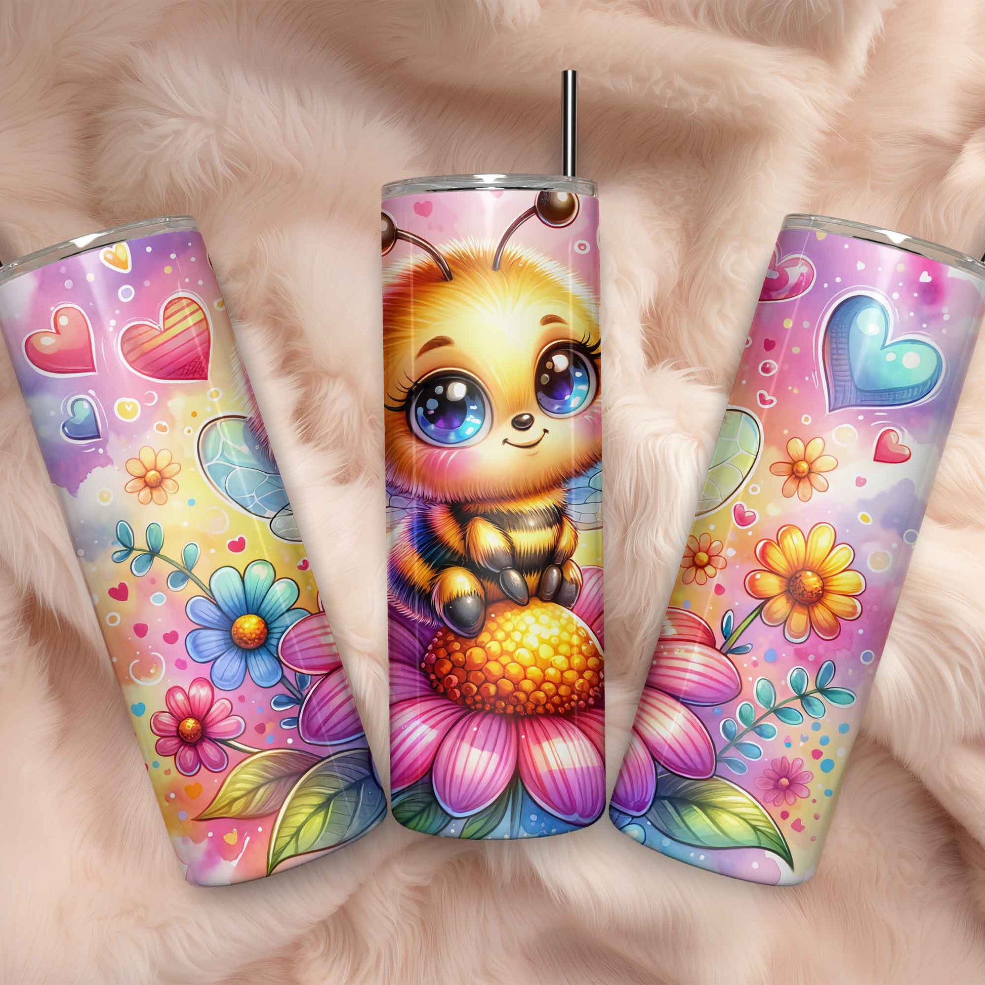 Schattige bij tumbler