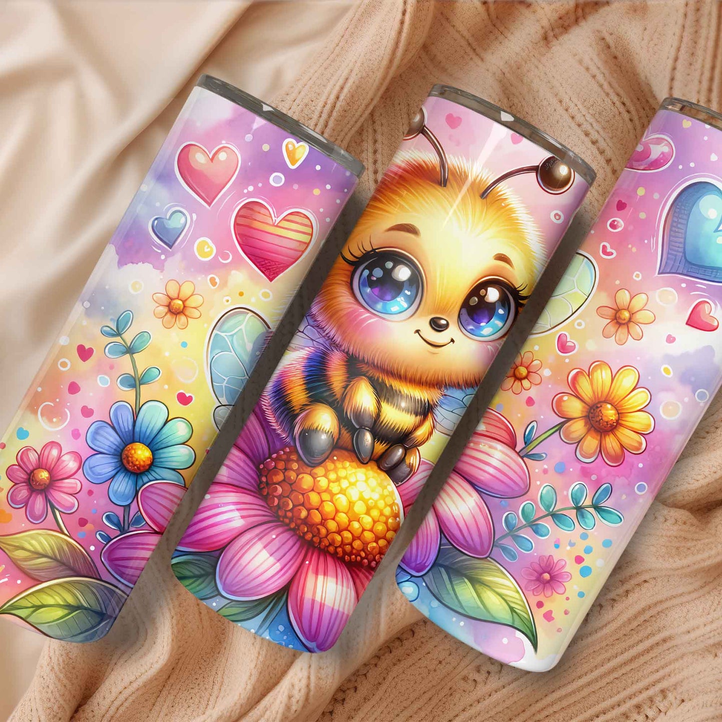 Schattige bij tumbler