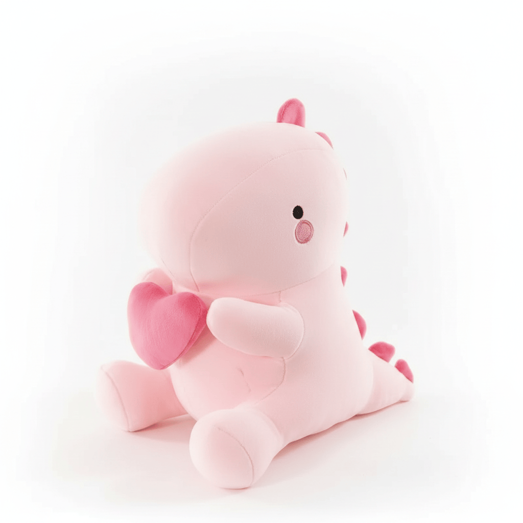Schattige Dinosaurus Knuffel met Hart 30cm 🦖 - Zachte Valentijn Plush