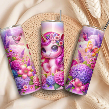 Schattige eenhoorn tumbler