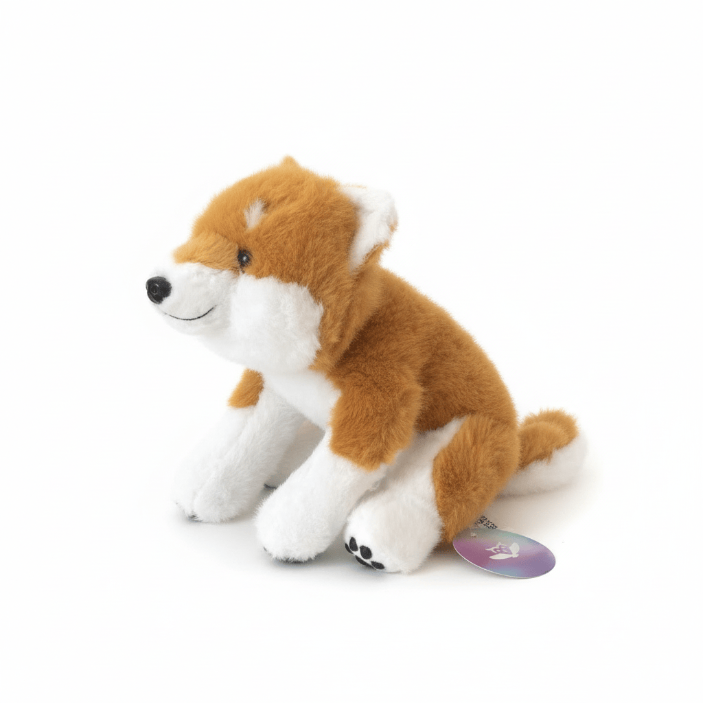 Shiba Inu / Akita Puppy Knuffel 🐶 - Zacht Plush Kussen & Cadeau 30-45cm - Licht gewogen pootjes