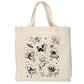 Space honden tote bag - Boodschappentas 38 x48 cm - Polylinnen
