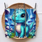Stoere blauwe dino tumbler