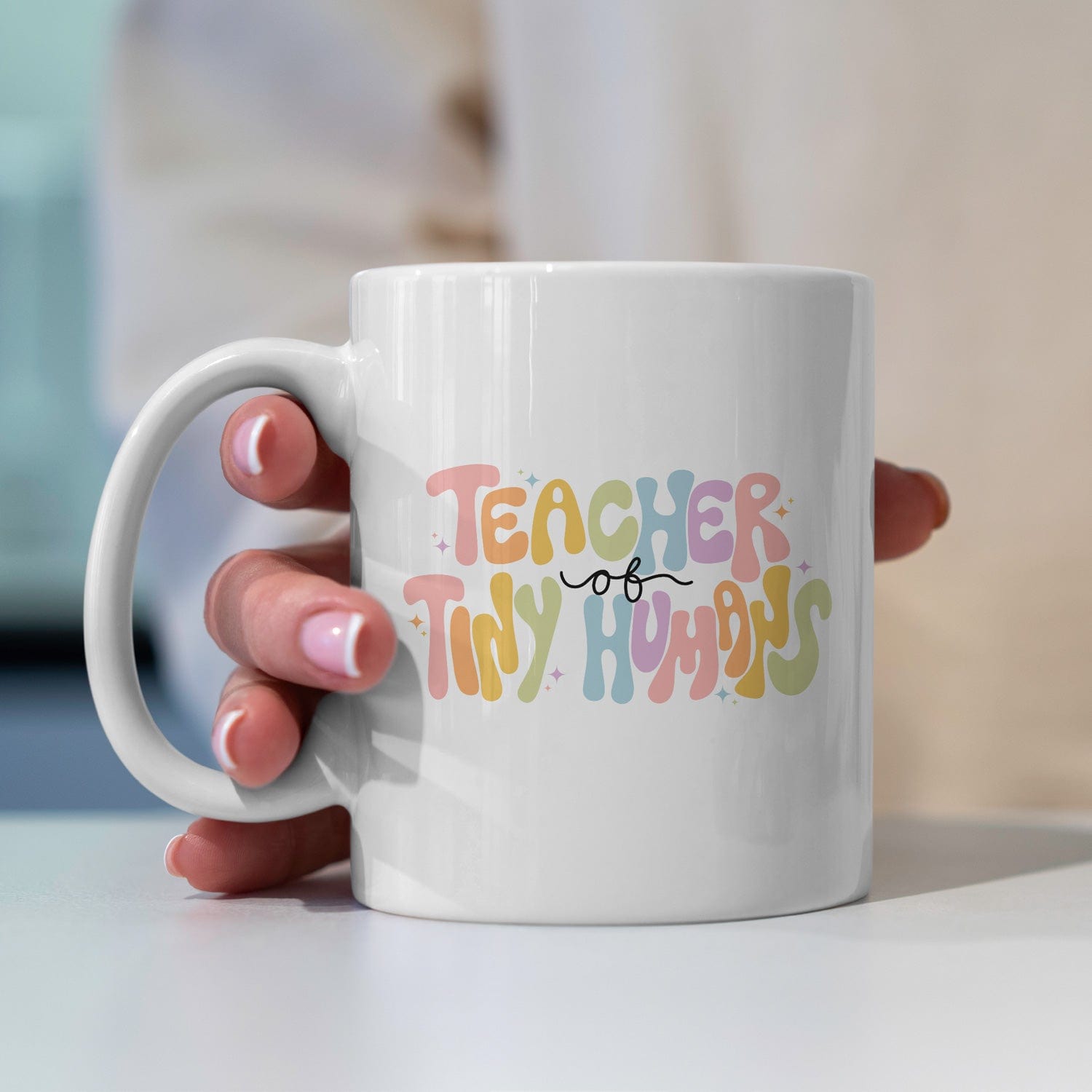 Teacher of Tiny Humans Koffiemok – Voor De Geweldige Leraar!