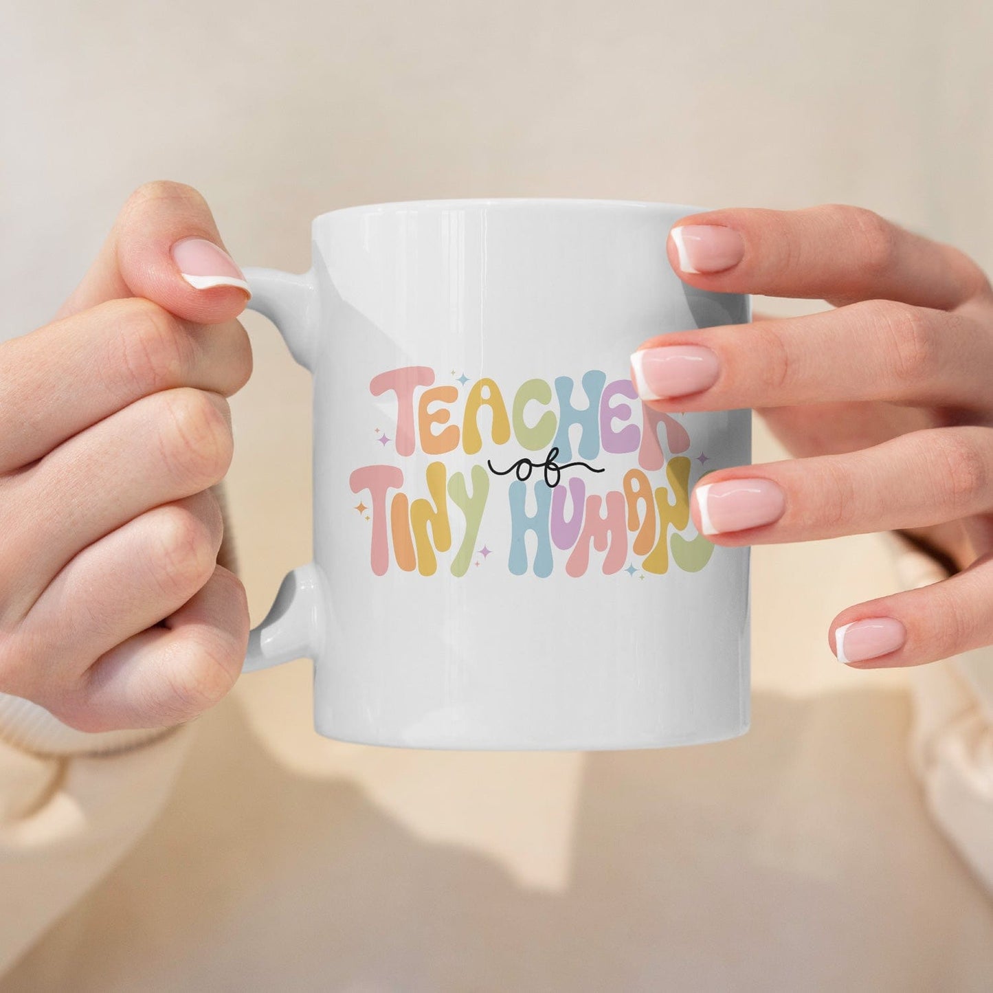 Teacher of Tiny Humans Koffiemok – Voor De Geweldige Leraar!