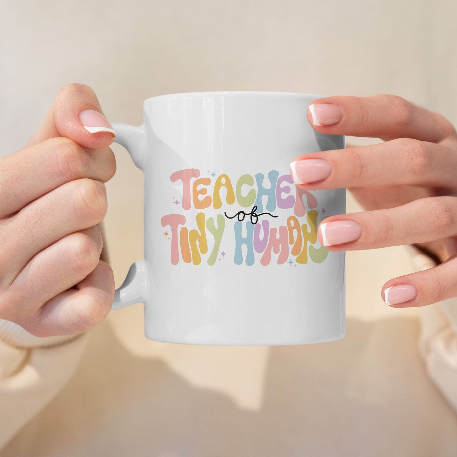 Teacher of Tiny Humans Koffiemok – Voor De Geweldige Leraar!