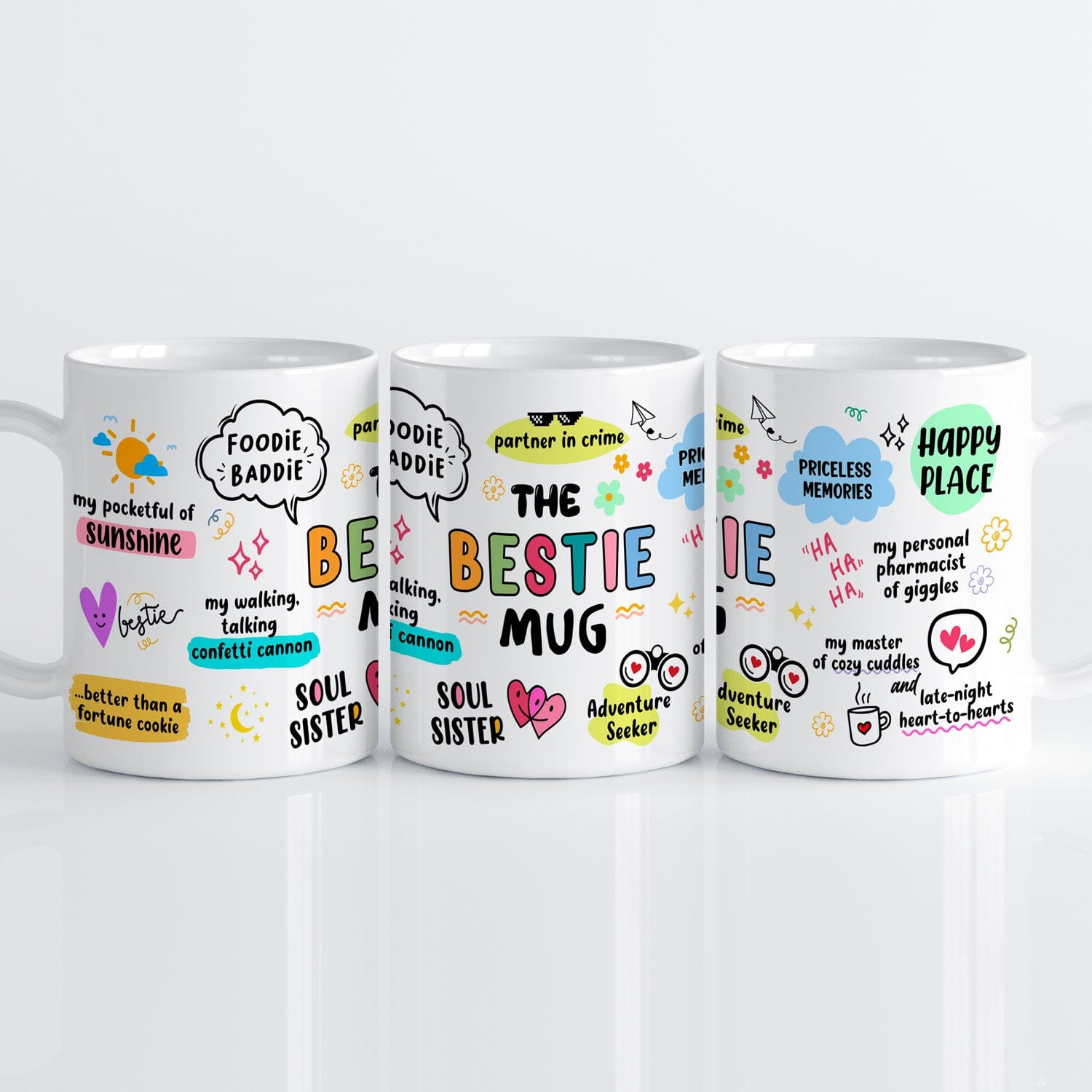The Bestie Mok 💖 – Motiverende Spreuken | Keramische Mok 330ml