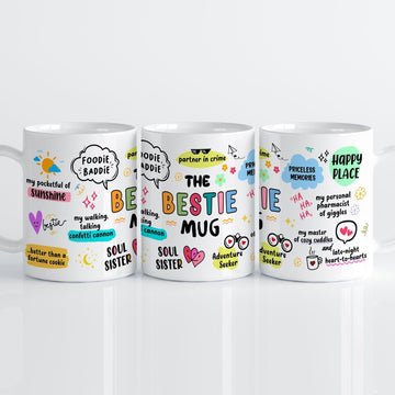 The Bestie Mok 💖 – Motiverende Spreuken | Keramische Mok 330ml