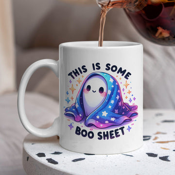 This is Some Boo Sheet Koffiemok - Grappige Spookjes Mok